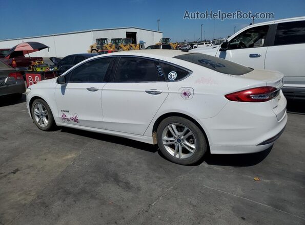 3FA6P0LU9JR171387 2018 FORD FUSION White Trasero izquierdo