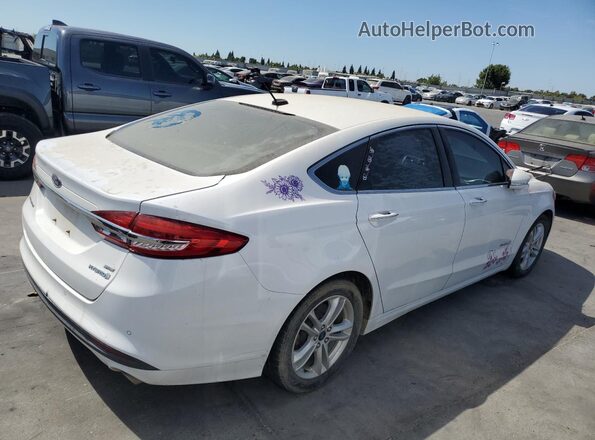 3FA6P0LU9JR171387 2018 FORD FUSION White Trasero derecho