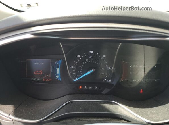 3FA6P0LU9JR171387 2018 FORD FUSION White Vista del cuadro de instrumentos