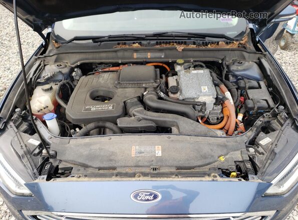 3FA6P0PU3JR216091 2018 FORD FUSION Blue უკანა სალონის ხედი