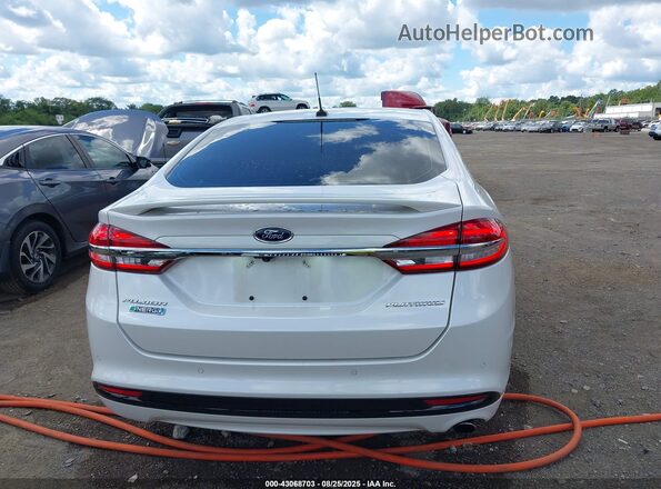 3FA6P0SU2JR107435 2018 FORD FUSION White 