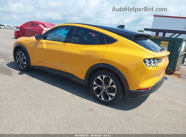 3FMTK3SS0NMA27593 2022 FORD MUSTANG MACH-E PREMI Желтый Задняя левая четверть