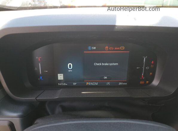 3FTCW8PA3SRA50791 2025 FORD MAVERICK White Instrument cluster view