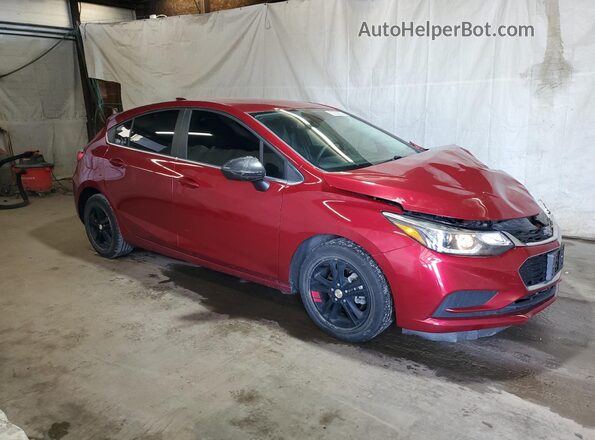 3G1BE6SM1JS608058 2018 CHEVROLET CRUZE Burgundy Delantero derecho
