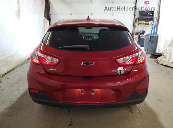 3G1BE6SM1JS608058 2018 CHEVROLET CRUZE Burgundy Vista trasera