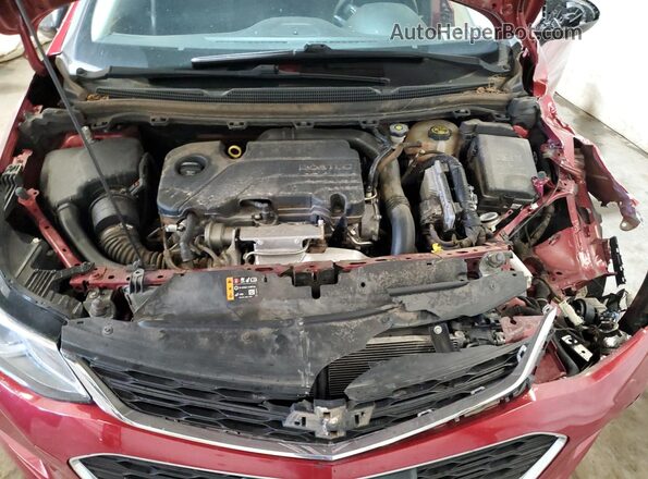 3G1BE6SM1JS608058 2018 CHEVROLET CRUZE Burgundy Vista interior trasera