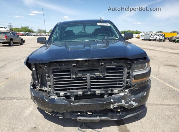 3GCUKPECXJG605891 2018 CHEVROLET SILVERADO Black Front view