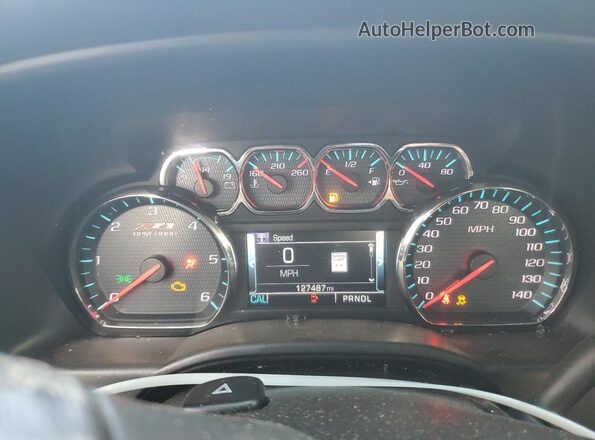 3GCUKREC9JG338917 2018 CHEVROLET SILVERADO Белый Вид щитка приборов
