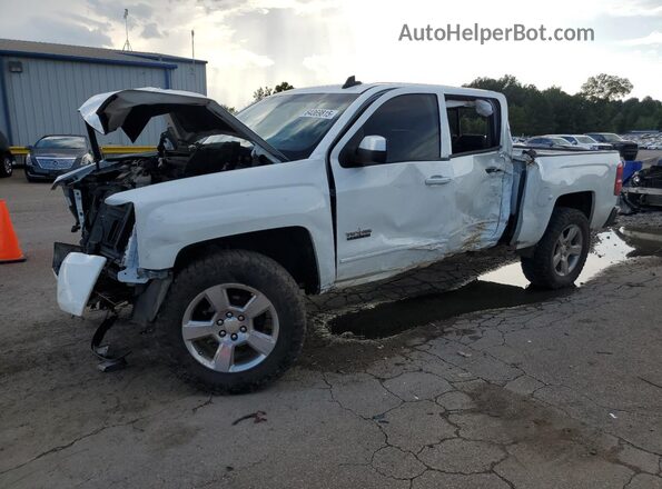 3GCUKREC9JG338917 2018 CHEVROLET SILVERADO Белый Передняя левая четверть