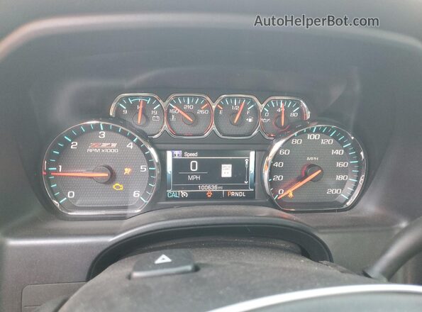 3GCUKSEC4JG138678 2018 CHEVROLET SILVERADO Red ხელსაწყოთა პანელის ხედი