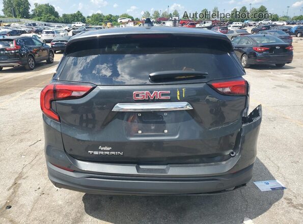 3GKALMEVXJL382568 2018 GMC TERRAIN Blue Rear view
