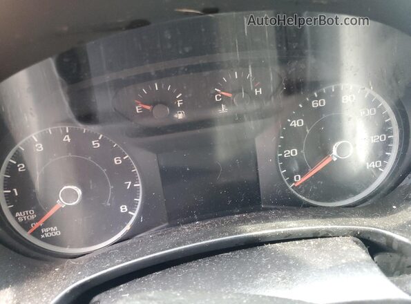 3GKALMEVXJL382568 2018 GMC TERRAIN Blue Instrument cluster view