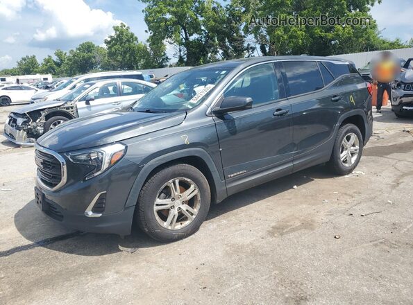3GKALMEVXJL382568 2018 GMC TERRAIN Blue Front left