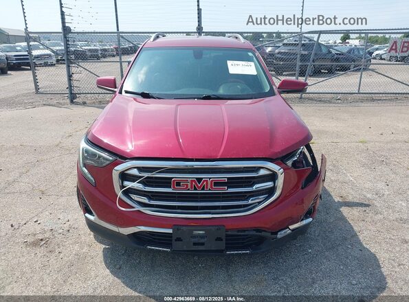 3GKALPEV2JL270025 2018 GMC TERRAIN Red Widok zestawu wskaźników