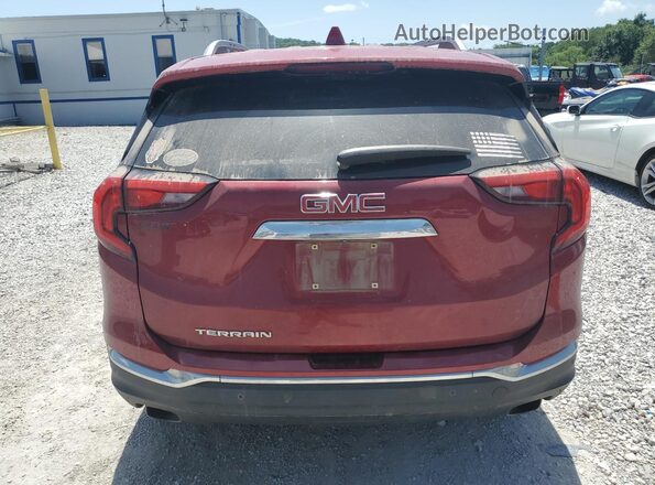 3GKALPEX4JL183308 2018 GMC TERRAIN Red Вид ззаду