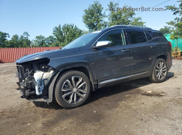 3GKALSEX5JL414106 2018 GMC TERRAIN Gray წინა მარცხენა ხედი სამი მეოთხედიდან