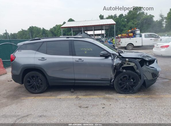 3GKALTEV0ML309143 2021 GMC TERRAIN Gray უკანა სალონის ხედი