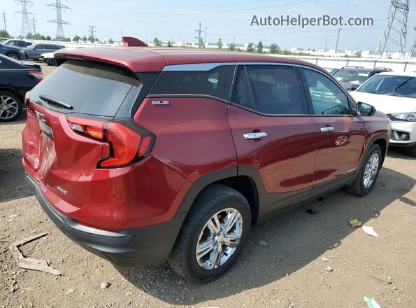 3GKALTEV3JL410186 2018 GMC TERRAIN Красный Задняя правая четверть