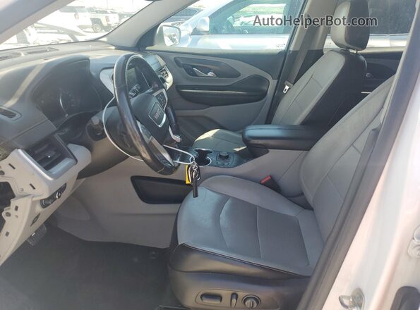 3GKALWEU2JL223353 2018 GMC TERRAIN White Вид салону спереду