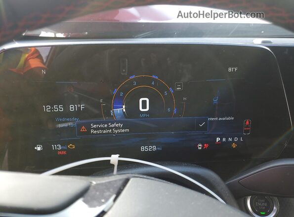 3GNAXLEG8SL184270 2025 CHEVROLET EQUINOX Red Instrument cluster view