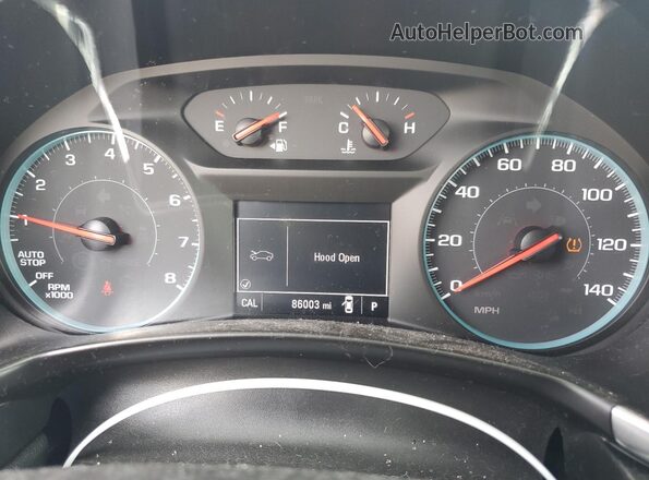 3GNAXSEV3JS514751 2018 CHEVROLET EQUINOX Blue Instrument cluster view
