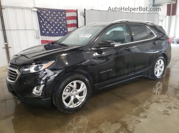 3GNAXTEX7JL386256 2018 CHEVROLET EQUINOX Black წინა მარცხენა ხედი სამი მეოთხედიდან