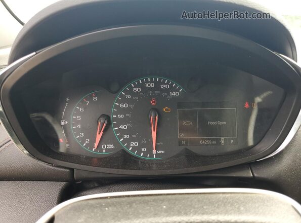 3GNCJLSB5JL349399 2018 CHEVROLET TRAX Blue ხელსაწყოთა პანელის ხედი
