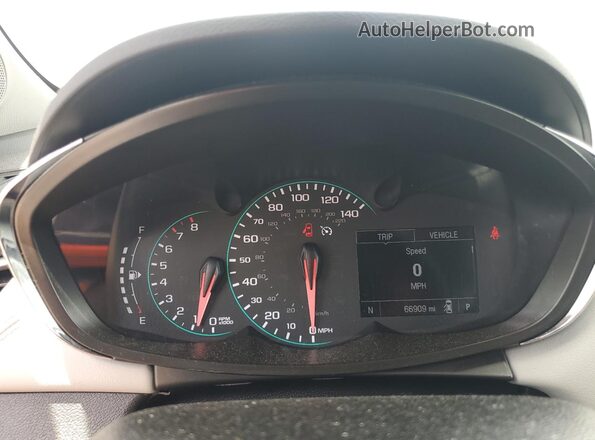 3GNCJLSB6JL367474 2018 CHEVROLET TRAX White Widok zestawu wskaźników