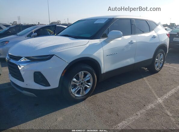 3GNKBCRS0MS504370 2021 CHEVROLET BLAZER White Առջևի ձախ երեք քառորդ տեսարան