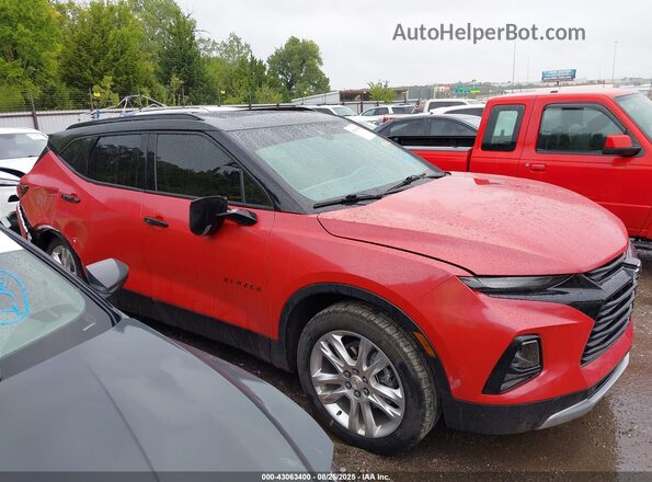 3GNKBDR49MS564834 2021 CHEVROLET BLAZER Красный Вид задней части салона