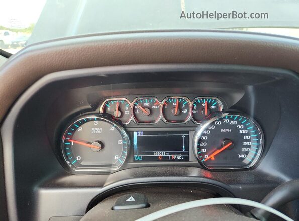 3GTP1NEC3JG198775 2018 GMC SIERRA Черный Вид щитка приборов