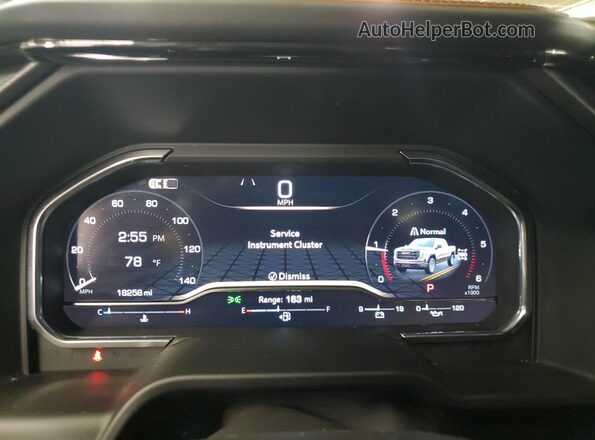 3GTUUCE85PG309104 2023 GMC SIERRA Gray ხელსაწყოთა პანელის ხედი