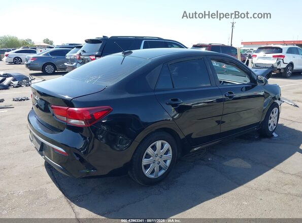 3KPA24AD4NE444780 2022 KIA RIO Black Tył prawy