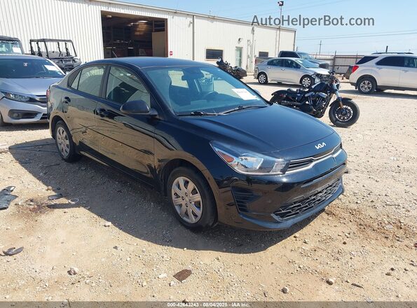 3KPA24AD6NE485850 2022 KIA RIO Black Przód prawy