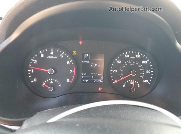 3KPA25AB2JE094564 2018 KIA RIO Red Instrument cluster view