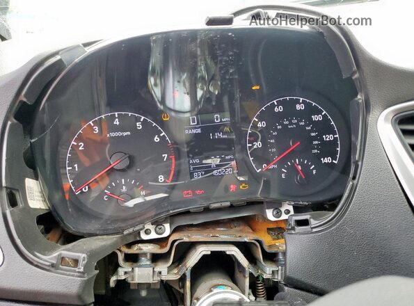 3KPC24A34JE016170 2018 HYUNDAI ACCENT Серебряный Вид щитка приборов