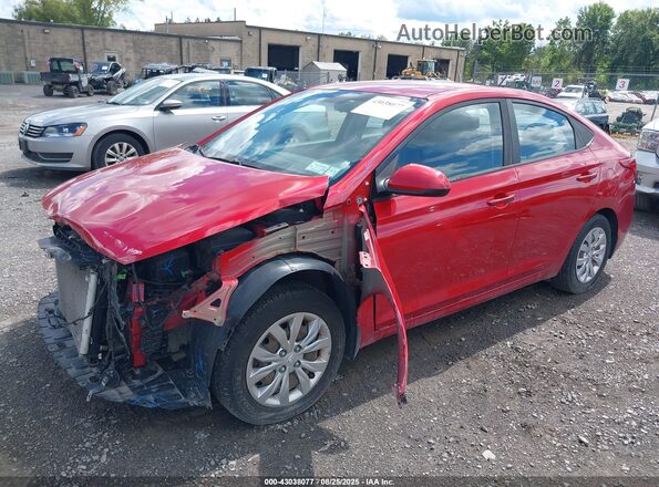 3KPC24A38JE012736 2018 HYUNDAI ACCENT Красный Передняя левая четверть