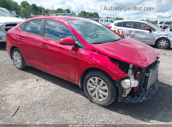 3KPC24A38JE012736 2018 HYUNDAI ACCENT Красный Передняя правая четверть