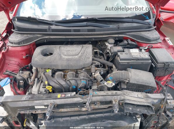 3KPC24A38JE012736 2018 HYUNDAI ACCENT Красный Вид сзади