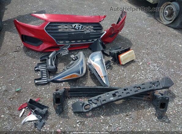 3KPC24A38JE012736 2018 HYUNDAI ACCENT Красный Вид щитка приборов