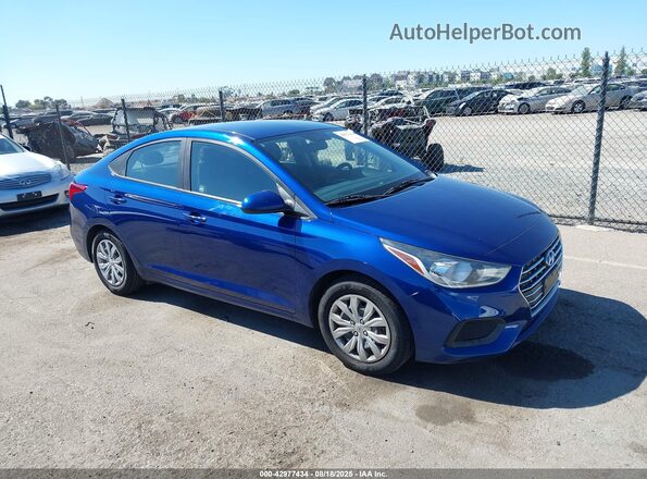3KPC24A6XLE103259 2020 HYUNDAI ACCENT Синий Передняя правая четверть