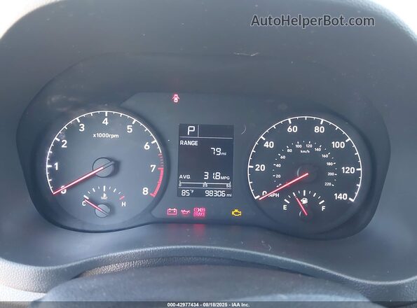 3KPC24A6XLE103259 2020 HYUNDAI ACCENT Синий Вид задних сидений