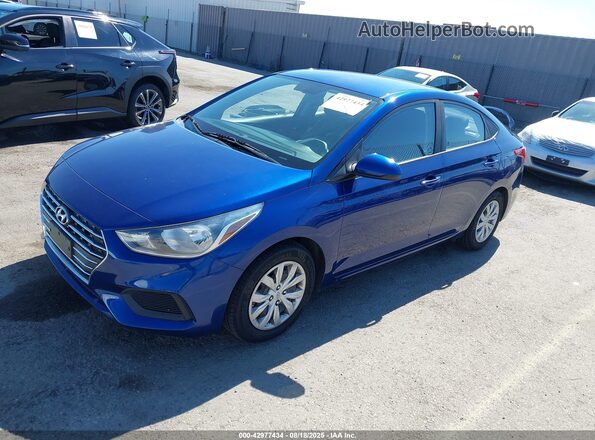 3KPC24A6XLE103259 2020 HYUNDAI ACCENT Синий Передняя левая четверть