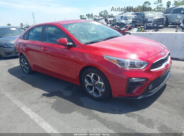 3KPF24AD1ME401311 2021 KIA FORTE Red წინა მარჯვენა