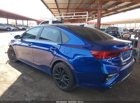 3KPF24AD4ME296781 2021 KIA FORTE Blue Задня ліва чверть