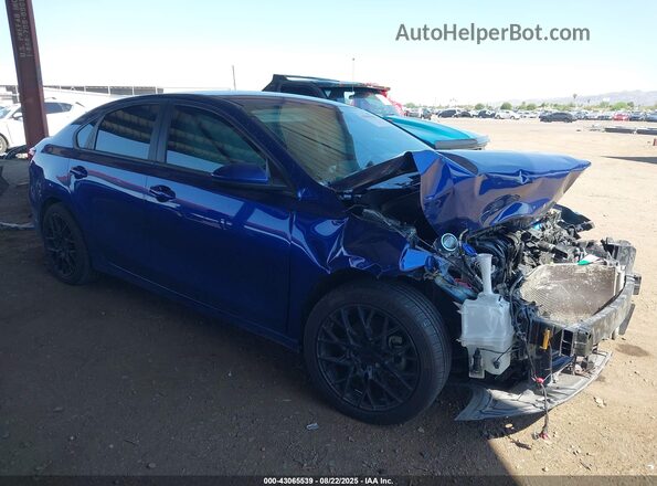 3KPF24AD4ME296781 2021 KIA FORTE Blue Передня права чверть