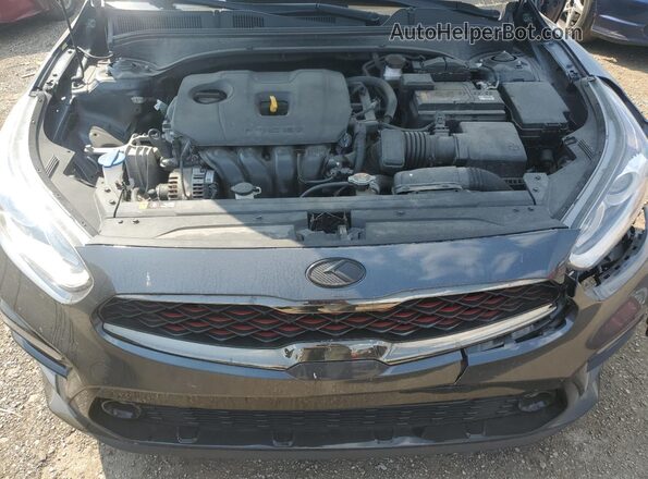 3KPF34AD1ME269003 2021 KIA FORTE Black უკანა სალონის ხედი