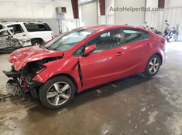 3KPFL4A77JE219616 2018 KIA FORTE Red Przód lewy