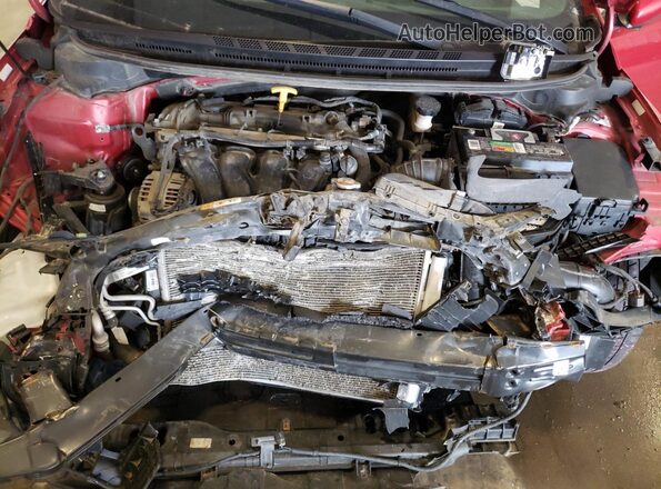 3KPFL4A77JE219616 2018 KIA FORTE Red Widok wnętrza z tyłu