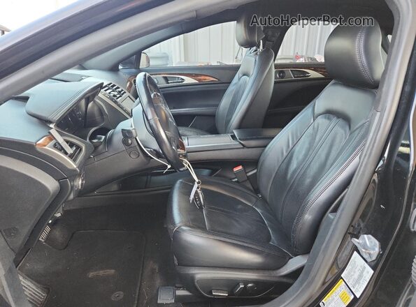 3LN6L5F99JR608097 2018 LINCOLN MKZ Black წინა სალონის ხედი